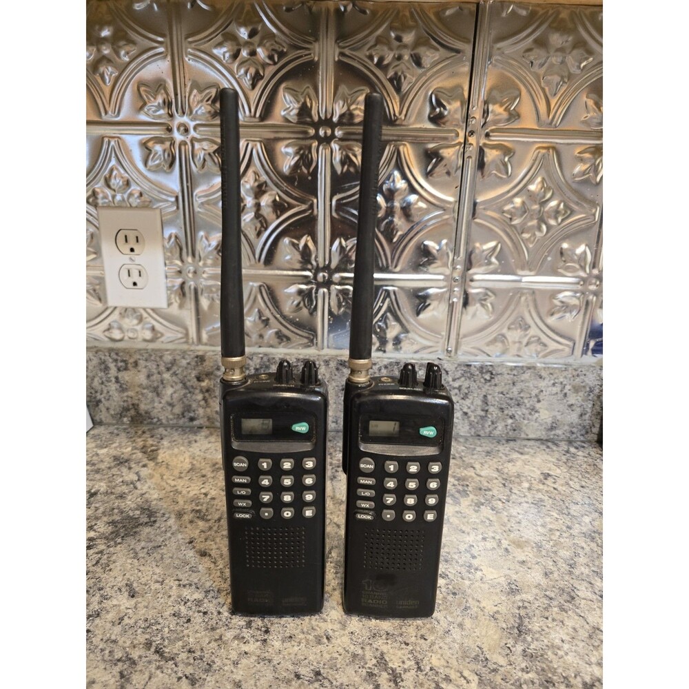 2 Count Uniden Bearcat BC60XLT 10-Channel Handheld Radio Scanner Power Tested